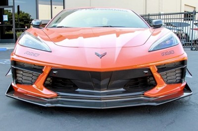 Chevrolet Corvette C8 Stingray Carbon Fiber Front Splitter, Airdam, Lip